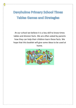 At our school we believe it is a key skill to know times tables and