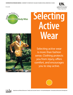 Fcs2-849: Selecting Active Wear