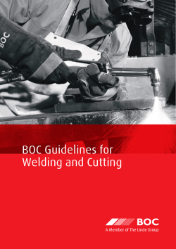 BOC Guidelines for Welding and Cutting