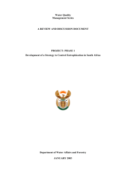 a review and discussion document - Orange