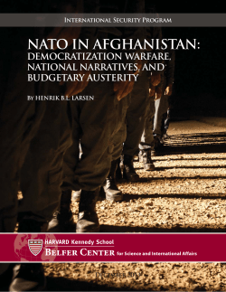 NATO in Afghanistan: Democratization Warfare, National Narratives