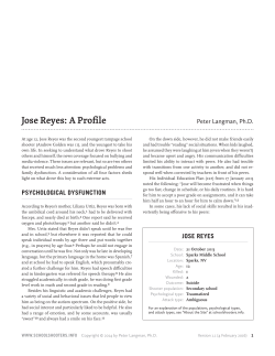 Jose Reyes: A Profile - School Shooters .info