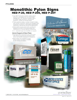 Monolithic Pylon Signs