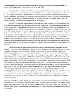 Analyze the ways in which controversy over the