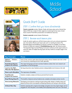 Middle School - Dairy Council of California