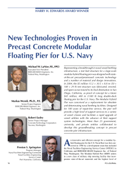 New Technologies Proven in Precast Concrete Modular Floating