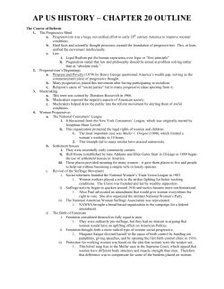 ap us history &ndash; chapter 20 outline