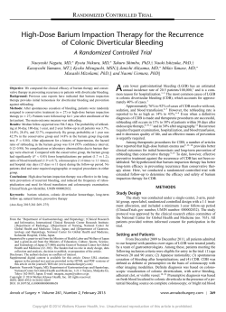 High-Dose Barium Impaction Therapy for the Recurrence of Colonic