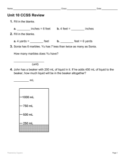 Unit 10 CCSS Review