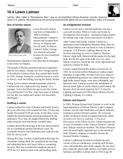 16.4 Lewis Latimer