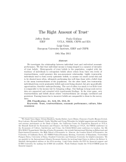 The Right Amount of Trust - UCLA Anderson School of Management