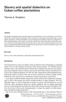 Slavery and spatial dialectics on Cuban coffee plantations
