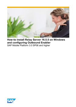 How-to install Relay Server 16.5.5 on Windows and