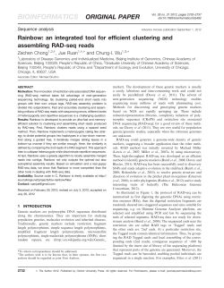 Rainbow: an integrated tool for efficient clustering and assembling