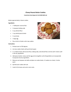 Chewy Peanut Butter Cookies
