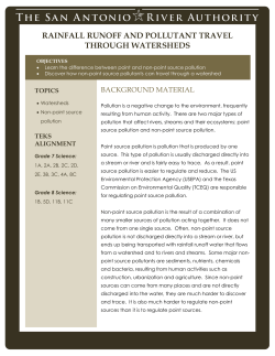 Demonstrating Rainfall and Pollutant Travel through Watersheds
