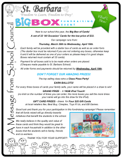 Big Box Of Cards Fundraiser