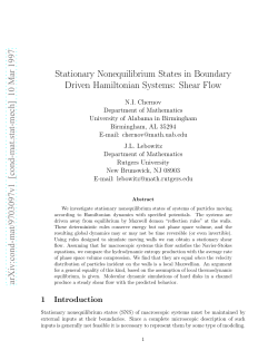 Stationary Nonequilibrium States in Boundary Driven Hamiltonian