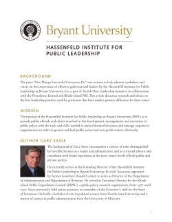 Five Things Successful Governors Do