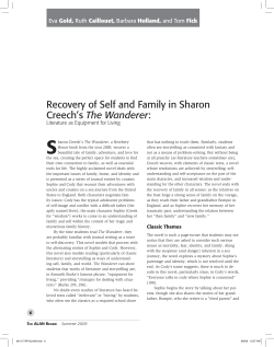 ALAN v36n3 - Recovery of Self and Family in Sharon Creech`s The