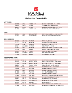 Mother`s Day Product Guide