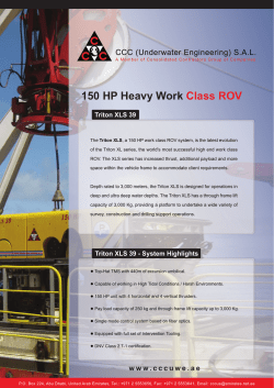 150 HP Heavy Work Class ROV