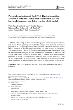 Potential applications of Zr-KIT-5