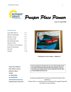 Prosper Place Pioneer - Prosper Place Clubhouse