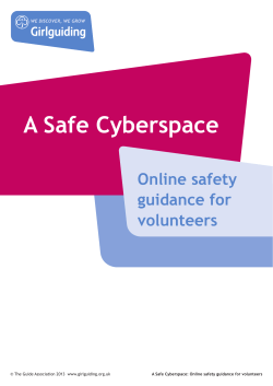 A Safe Cyberspace - Girlguiding Scotland