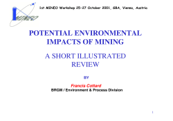 potential environmental impacts of mining - Alternatives