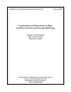 comparison of perception of risk and willingness to