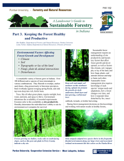 Sustainable Forestry - Purdue Extension