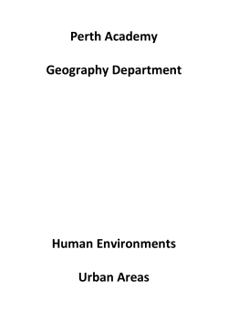 Urban workbook - Perth Academy