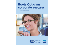 Boots Opticians Corporate Eyecare