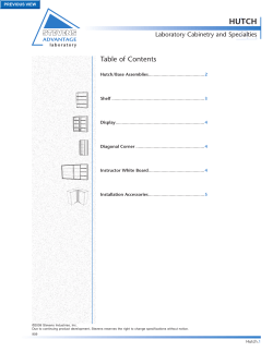 Table of Contents - Stevens Advantage
