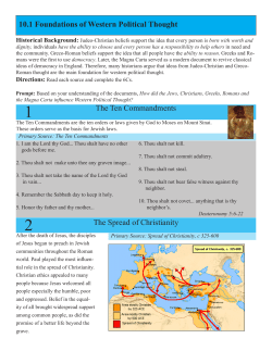 How did the Jews, Christians, Greeks, Romans, and the Magna