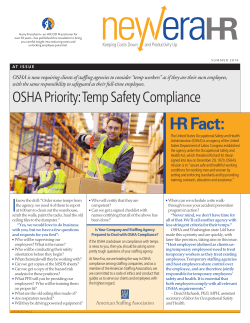 OSHA Priority: Temp Safety Compliance