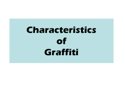 Characteristics of Graffiti