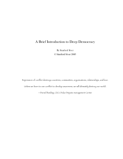 A Brief Introduction to Deep Democracy