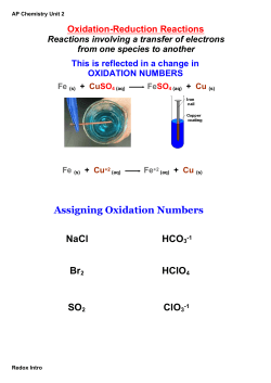 Notes on Oxidation-Reduction File