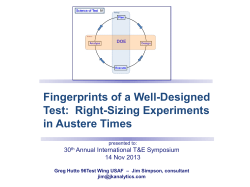 Fingerprints of a Well-Designed Test: Right
