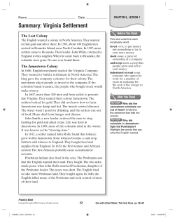 Summary: Virginia Settlement