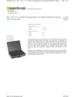 Box, 18" x 3" x 12 with 6 Compartments, for Steel Small