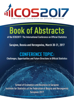 Book of Abstracs - Federalni zavod za statistiku