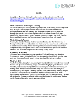 TEXT 1 Excerpt from American History From Revolution to