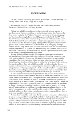 book reviews - San Diego History Center