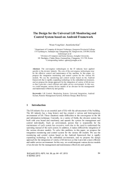 The Design for the Universal Lift Monitoring and Control System