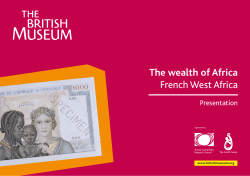 The wealth of Africa French West Africa