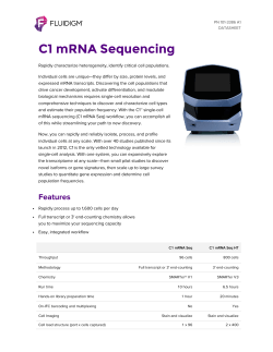 C1 mRNA Sequencing Data Sheet