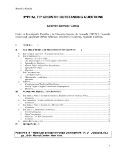 hyphal tip growth: outstanding questions